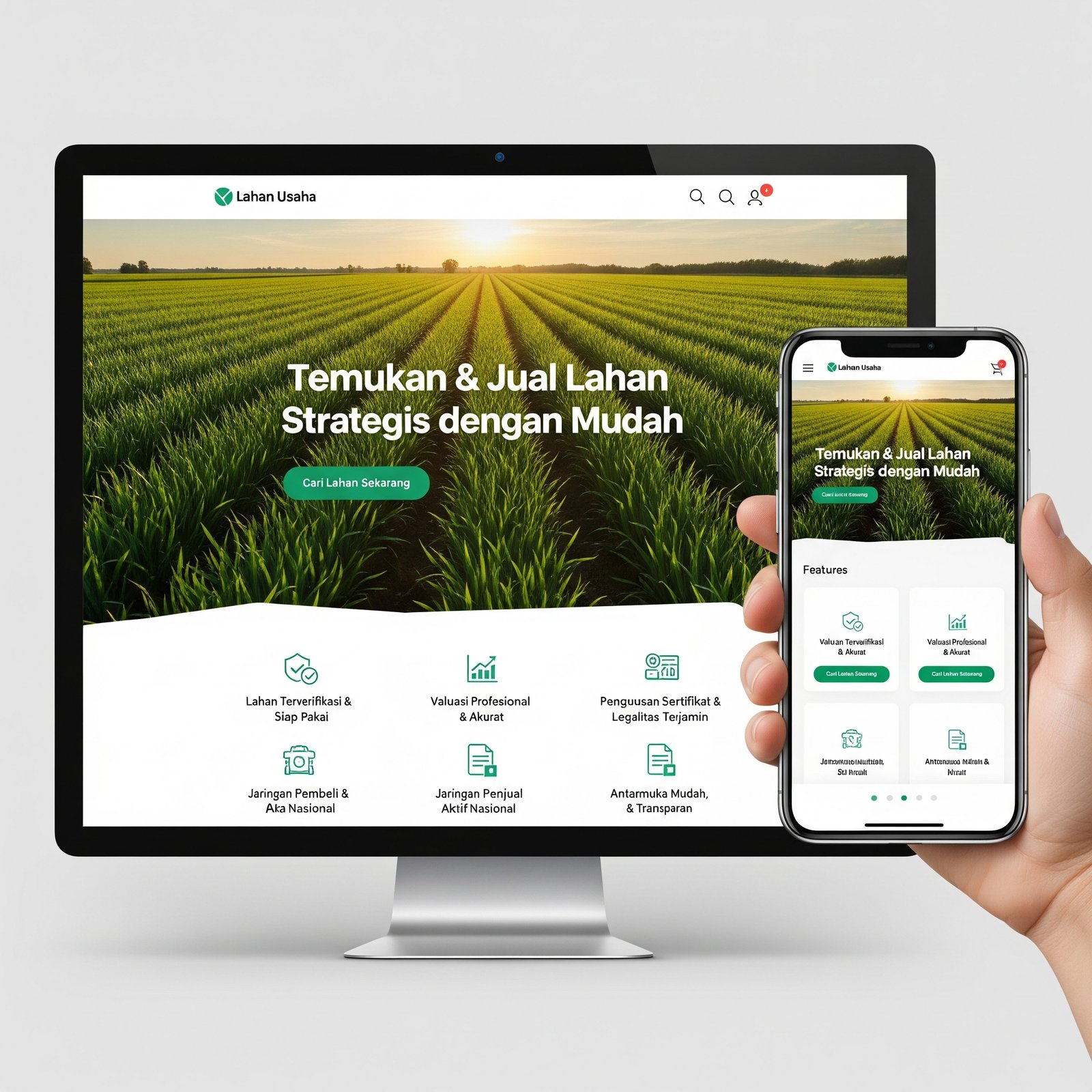 Marketplace Lahan Usaha