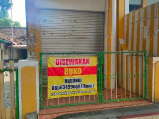 Disewakan Kios/Ruko Strategis Jalan Sunan Kalijogo, Dekat GOR Tuban!